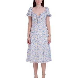 BCBGeneration Women's Tie-Front Empire-Waist Dress